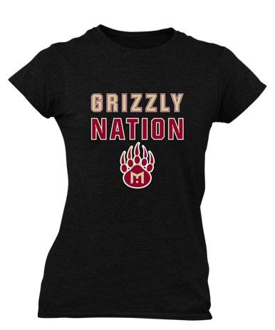 Mission Hills Grizzlies Nation #2 Women's Premium SS T-Shirt