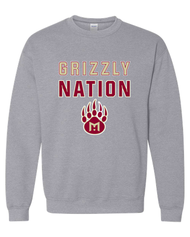 Mission Hills Grizzlies Nation #2 Men's Sweatshirt