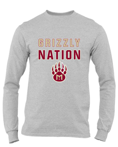 Mission Hills Grizzlies Nation #2 Men's Premium LS T-Shirt