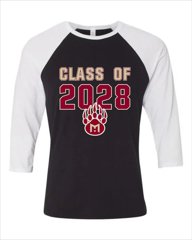 Mission Hills Grizzlies Class of 2028 Men's Baseball T-Shirt