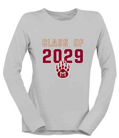 Mission Hills Grizzlies Class of 2029 Women's LS T-Shirt