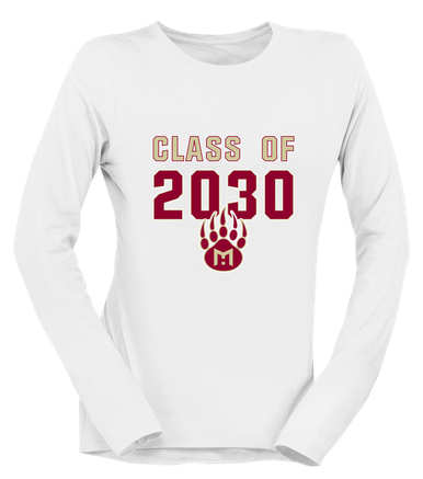 Mission Hills Grizzlies Class of 2030 Women's LS T-Shirt