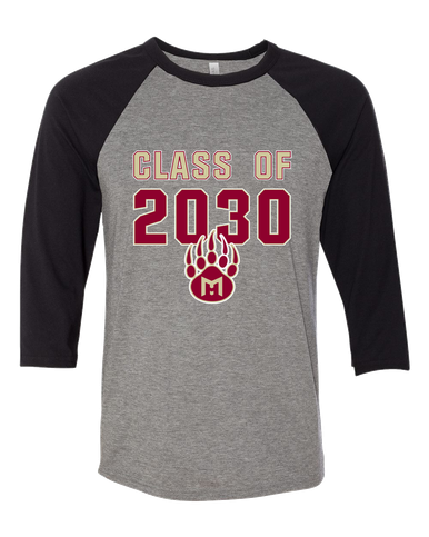 Mission Hills Grizzlies Class of 2030 Men's Baseball T-Shirt