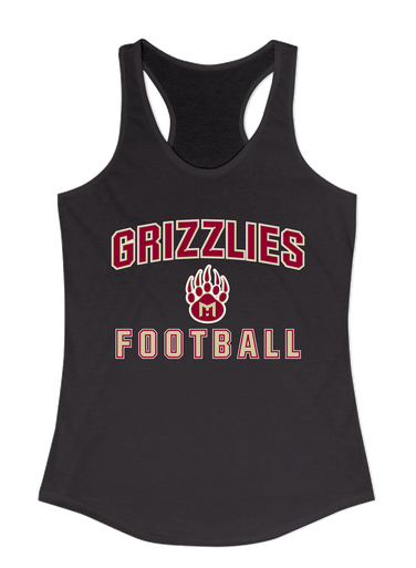 Mission Hills Grizzlies Football #1 Women's Tank Top