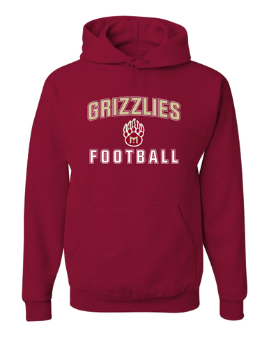 Mission Hills Grizzlies Football #1 Men's Premium Hoodie