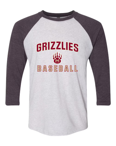 Mission Hills Grizzlies Baseball #1 Women's Baseball T-Shirt