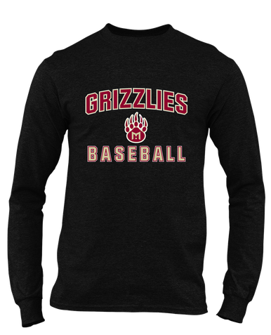 Mission Hills Grizzlies Baseball #1 Men's Premium LS T-Shirt