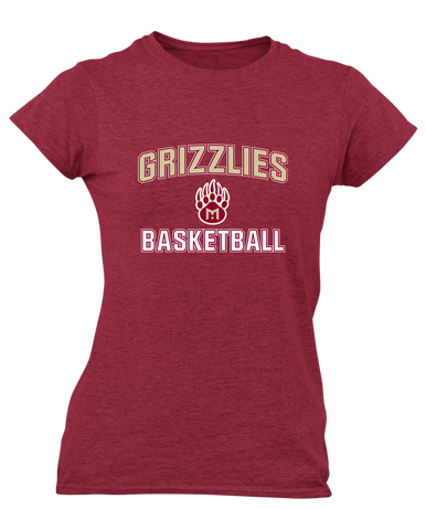 Mission Hills Grizzlies Basketball #1 Women's SS T-Shirt