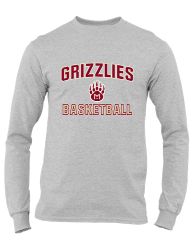 Mission Hills Grizzlies Basketball #1 Men's Premium LS T-Shirt