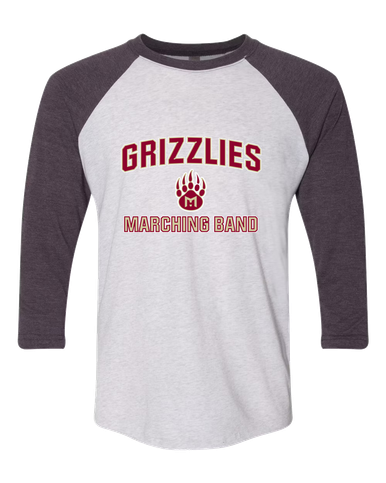 Mission Hills Grizzlies Marching Band Women's Baseball T-Shirt
