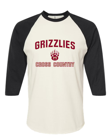 Mission Hills Grizzlies Cross Country Women's Baseball T-Shirt