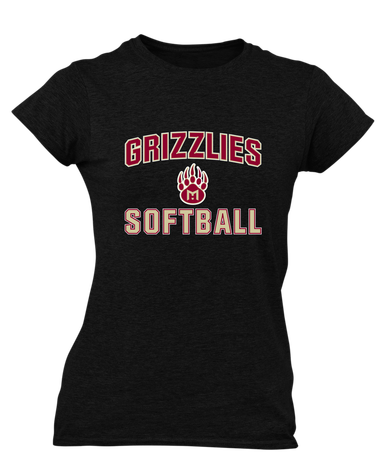 Mission Hills Grizzlies Softball #1 Women's SS T-Shirt