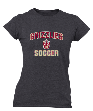 Mission Hills Grizzlies Soccer #1 Women's Premium SS T-Shirt