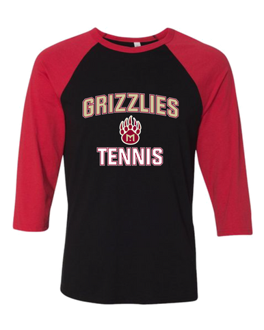 Mission Hills Grizzlies Tennis Men's Baseball T-Shirt