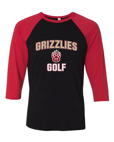 Mission Hills Grizzlies Golf Women's Baseball T-Shirt
