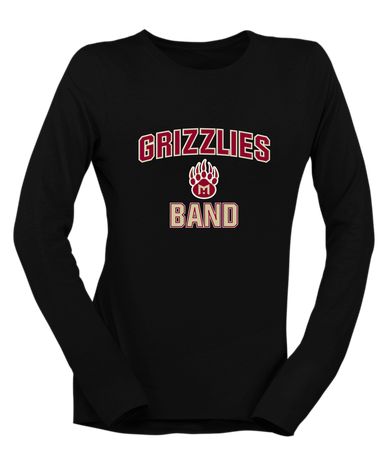 Mission Hills Grizzlies Band # 1 Women's LS T-Shirt
