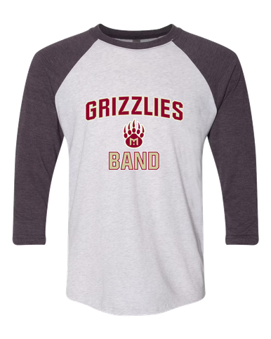 Mission Hills Grizzlies Band # 1 Men's Baseball T-Shirt