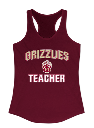 Mission Hills Grizzlies Teacher Women's Tank Top