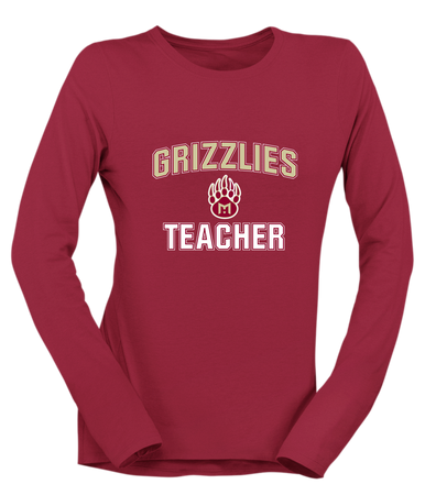 Mission Hills Grizzlies Teacher Women's Premium LS T-Shirt