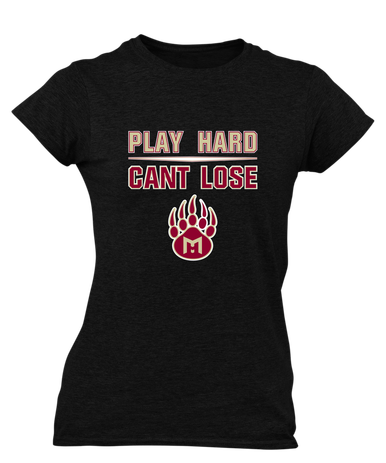 Mission Hills Grizzlies Play Hard, Can't Lose Women's Premium SS T-Shirt