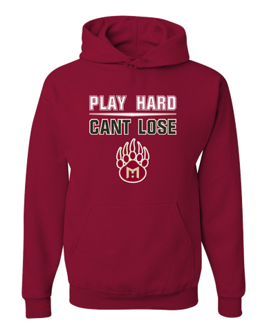 Mission Hills Grizzlies Play Hard, Can't Lose Men's Premium Hoodie