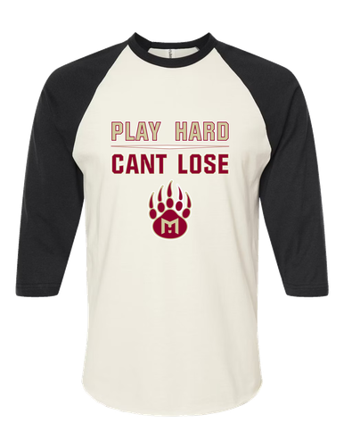 Mission Hills Grizzlies Play Hard, Can't Lose Women's Baseball T-Shirt