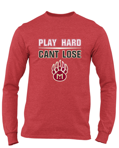 Mission Hills Grizzlies Play Hard, Can't Lose Men's Premium LS T-Shirt