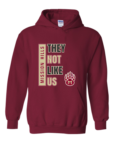 Mission Hills Grizzlies They Not Like Us #1 Men's Hoodie