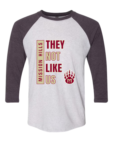 Mission Hills Grizzlies They Not Like Us #1 Men's Baseball T-Shirt