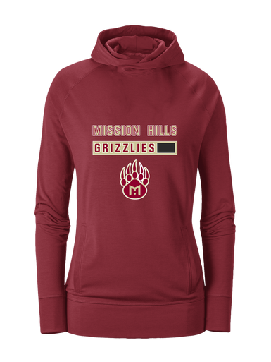 Mission Hills Grizzlies Mascot #7 Women's Hoodie