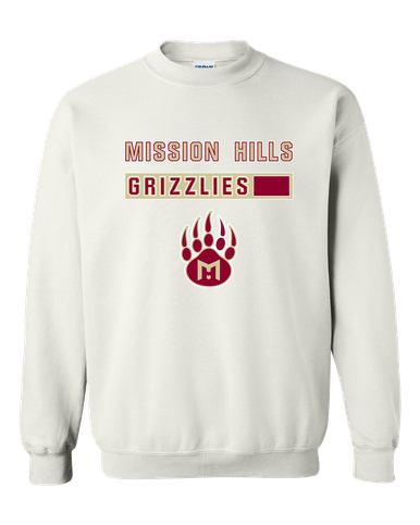 Mission Hills Grizzlies Mascot #7 Men's Sweatshirt
