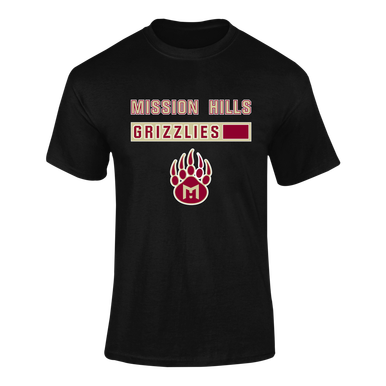 Mission Hills Grizzlies Mascot #7 Men's SS T-Shirt