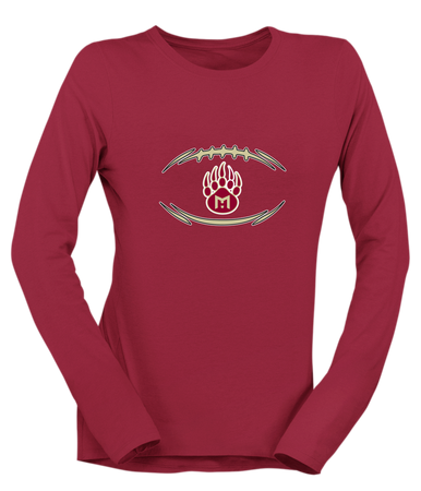 Mission Hills Grizzlies Football #3 Women's Premium LS T-Shirt