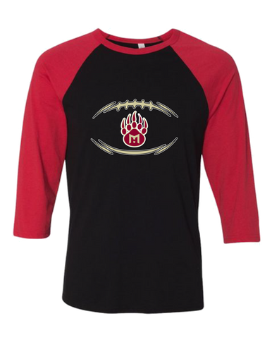 Mission Hills Grizzlies Football #3 Women's Baseball T-Shirt