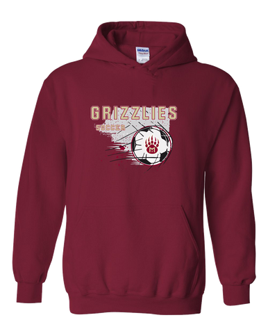 Mission Hills Grizzlies Soccer #2 Men's Hoodie