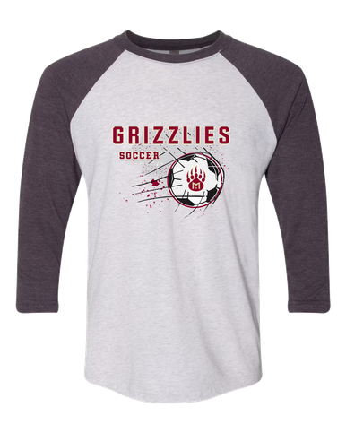 Mission Hills Grizzlies Soccer #2 Women's Baseball T-Shirt