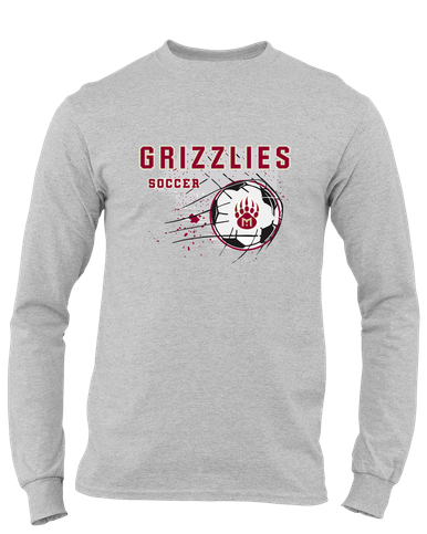 Mission Hills Grizzlies Soccer #2 Men's LS T-Shirt