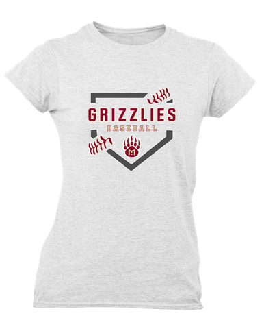 Mission Hills Grizzlies Baseball #2 Women's SS T-Shirt