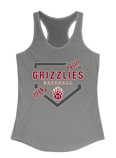 Mission Hills Grizzlies Baseball #2 Women's Tank Top