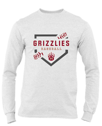 Mission Hills Grizzlies Baseball #2 Men's LS T-Shirt