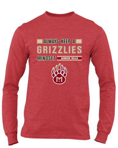 Mission Hills Grizzlies Mindset Men's LS T-Shirt
