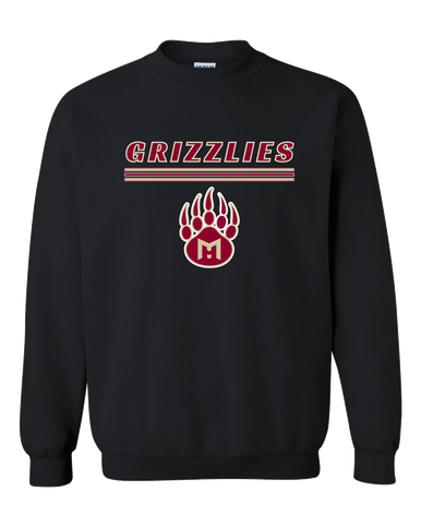 Mission Hills Grizzlies Mascot #8 Men's Sweatshirt