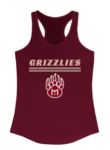 Mission Hills Grizzlies Mascot #8 Women's Tank Top