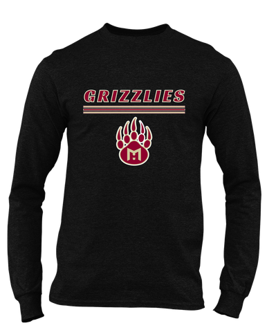 Mission Hills Grizzlies Mascot #8 Men's Premium LS T-Shirt