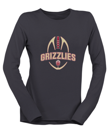 Mission Hills Grizzlies Football #5 Women's Premium LS T-Shirt