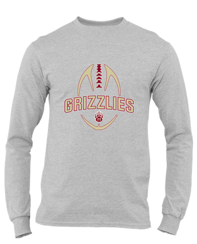 Mission Hills Grizzlies Football #5 Men's Premium LS T-Shirt