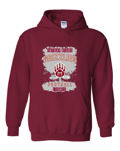 Mission Hills Grizzlies Football #6 Men's Hoodie