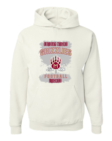 Mission Hills Grizzlies Football #6 Men's Premium Hoodie