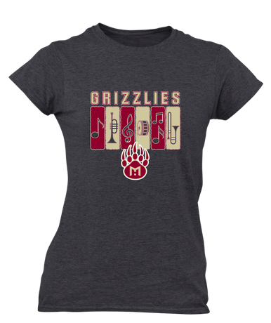 Mission Hills Grizzlies Band # 2 Women's SS T-Shirt
