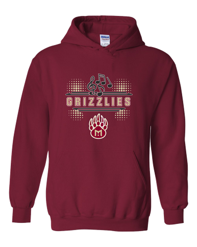Mission Hills Grizzlies Band # 3 Men's Hoodie